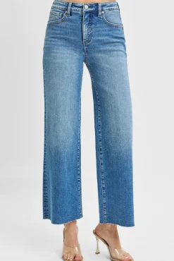 Scarlett High Rise Crop Wide leg Jeans Medium Wash