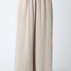 Waitlist 5/5 ♥ Jessie High Waist Woven Wide Leg Pants Khaki