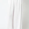 Waitlist 5/5 ♥ Jessie High Waist Woven Wide Leg Pants White