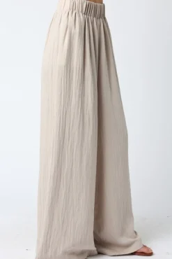 Waitlist 5/5 ♥ Jessie High Waist Woven Wide Leg Pants Khaki