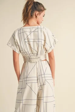 Waitlist 4/20 ♥ Kerry Short Sleeve Abstract Print Top White