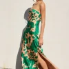 Waitlist 4/30 ♥ Stella Sleeveless Floral Print Maxi Dress Green