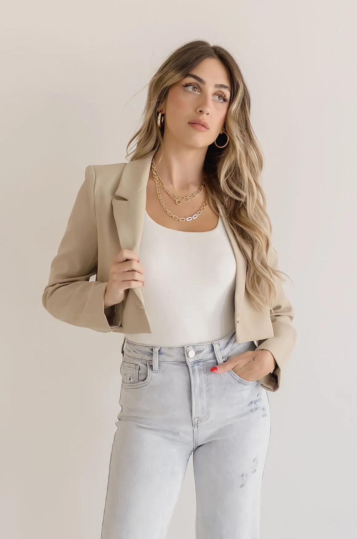 Wanda Layered Chain Link Necklace Gold
